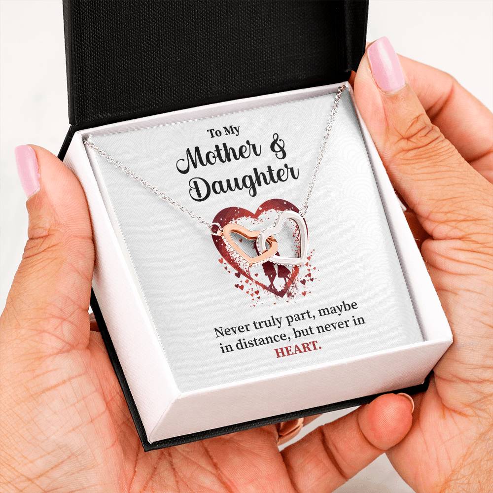 Mother Daughter Necklace Gift – With Message Card