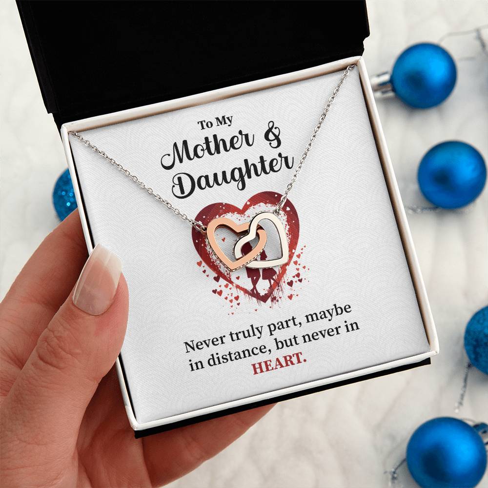 Mother Daughter Necklace Gift – With Message Card