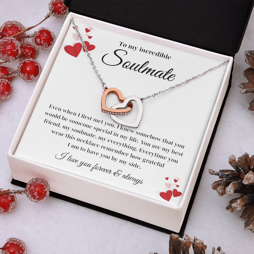 Soulmate Necklace Gift with Card and Gift Box