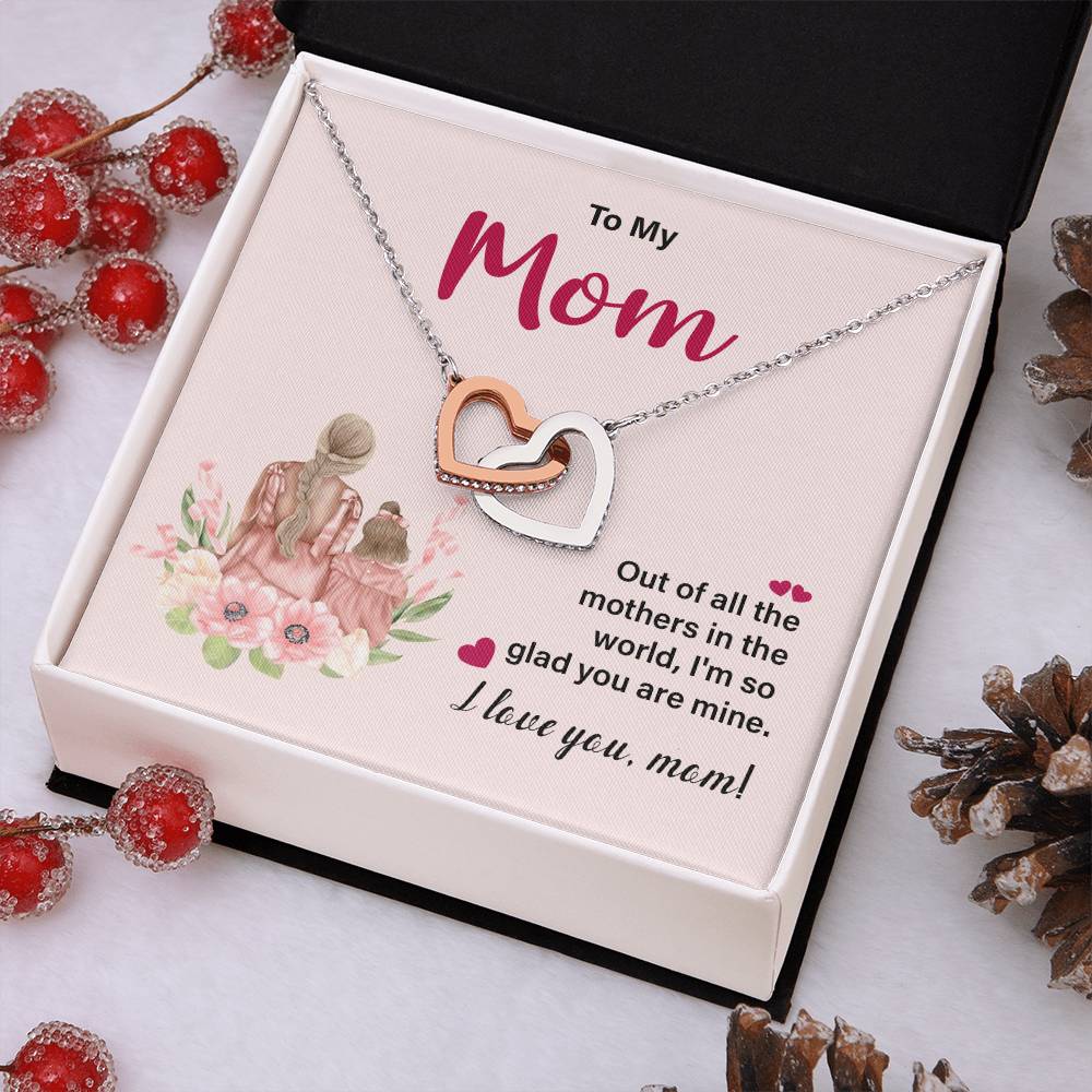 I Love You Mom Necklace – Gift for Mother's Birthday