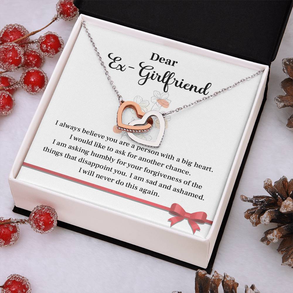 Forgiveness Necklace Gift for Ex-Girlfriend with Card