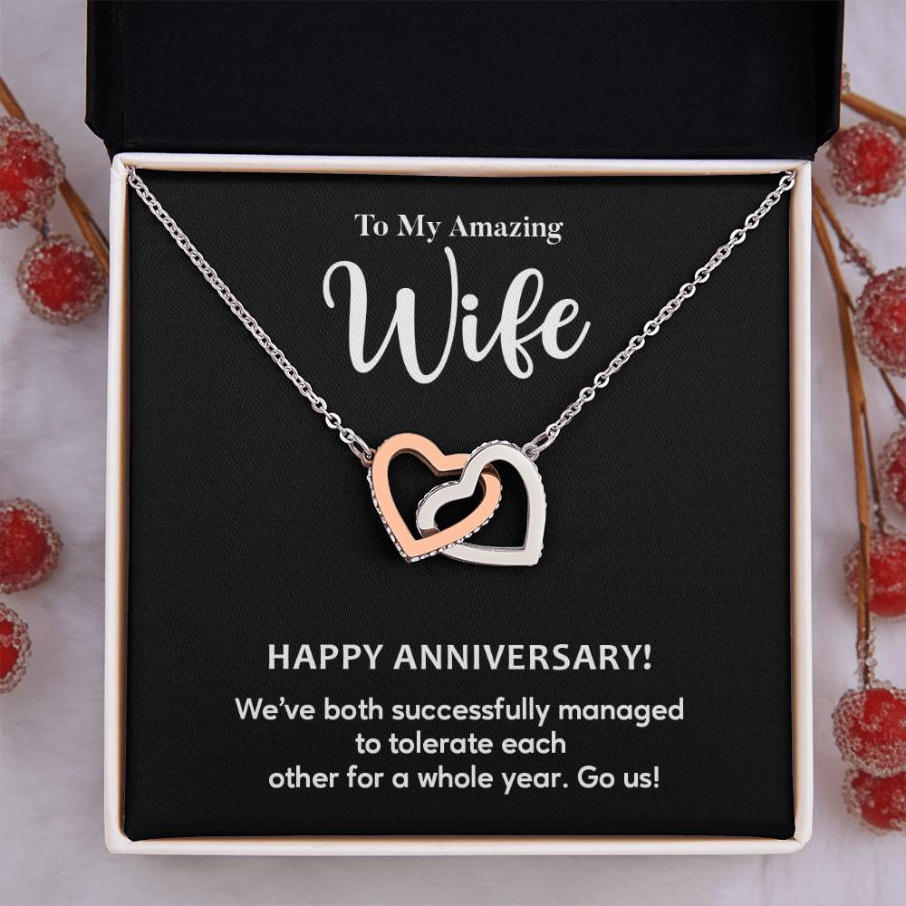 Funny Anniversary Gift for Wife – Heart Necklace