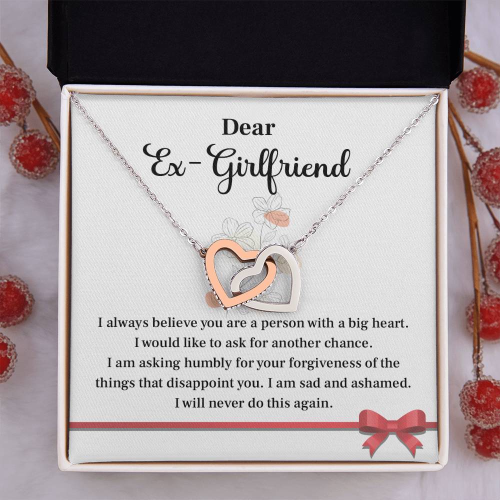 Forgiveness Necklace Gift for Ex-Girlfriend with Card