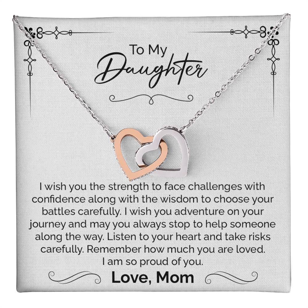 To My Daughter Necklace Gift – Mom's Heartfelt Message