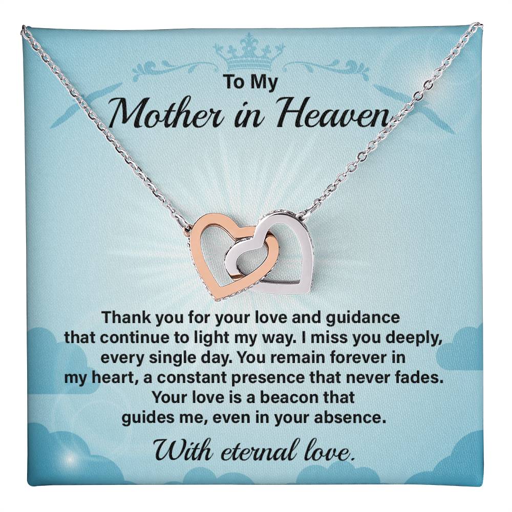 Mother in Heaven Necklace Gift from Daughter
