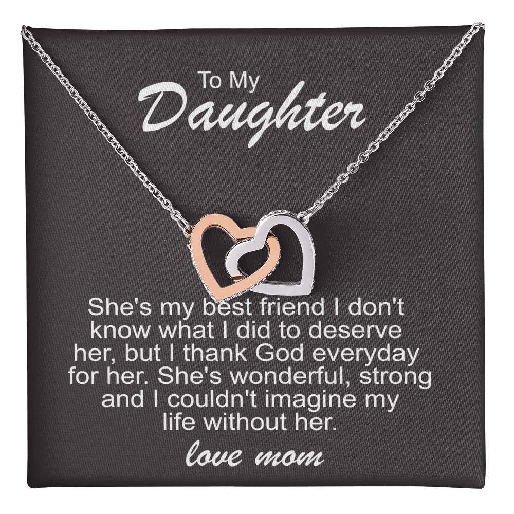 To My Daughter Necklace – Best Friend Gift from Mom