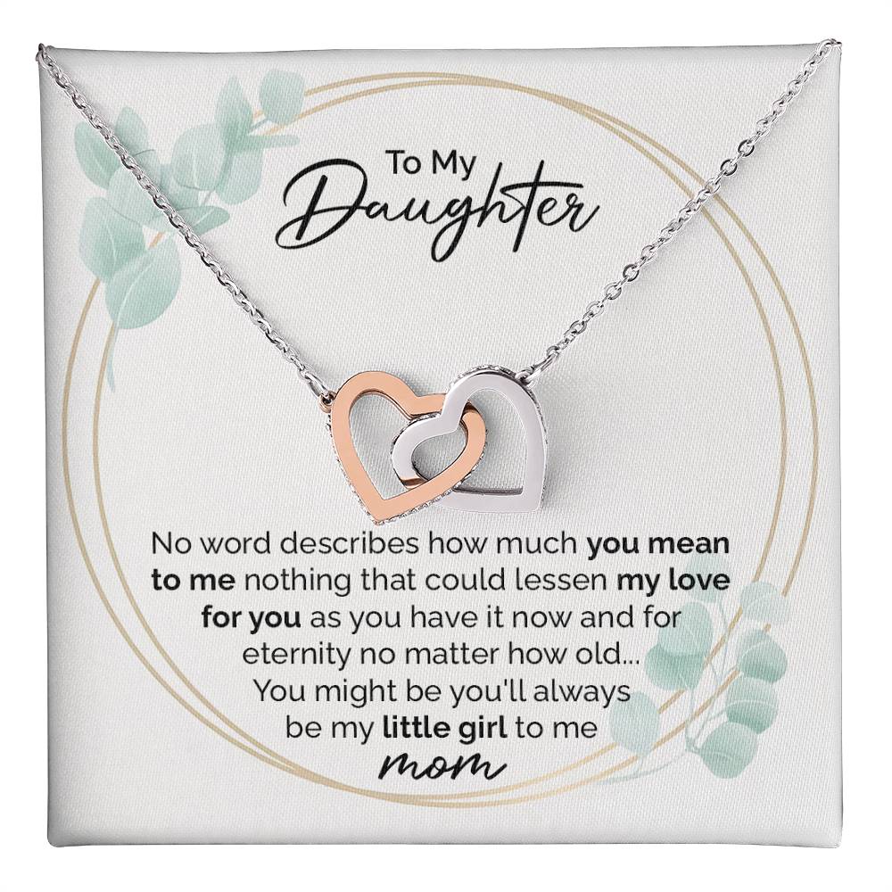 To My Daughter – Always My Little Girl Necklace