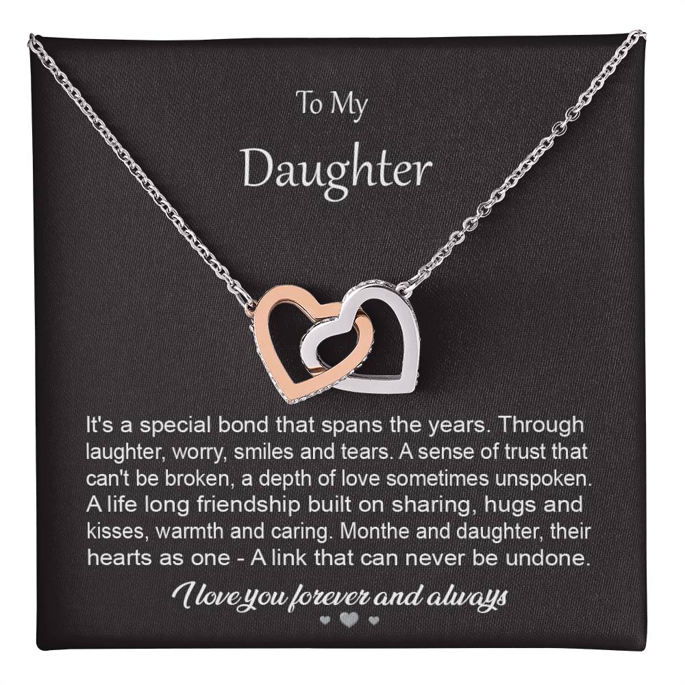 To My Daughter Gift Necklace from Parent