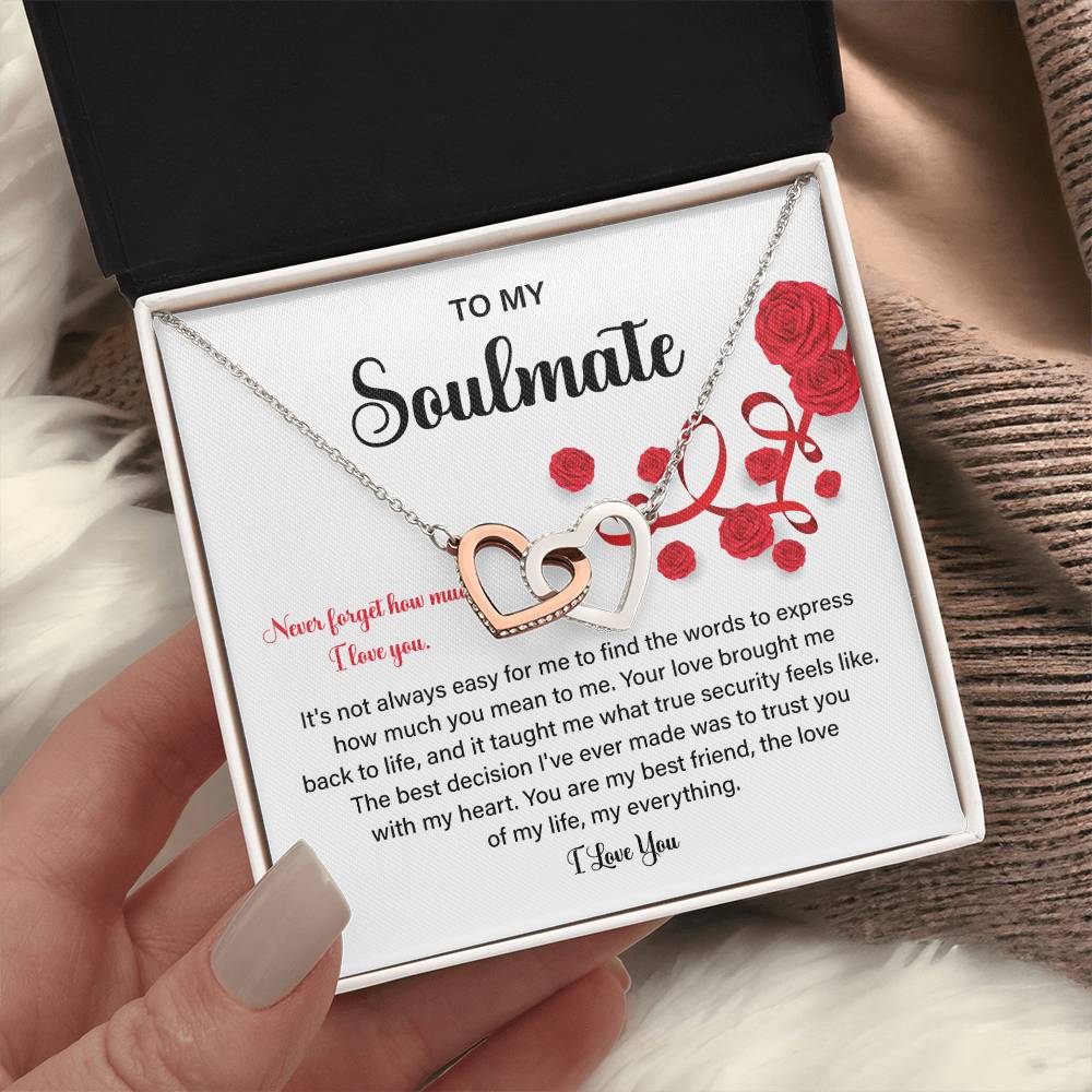 Soulmate Gift Necklace for Her – Love Message Box