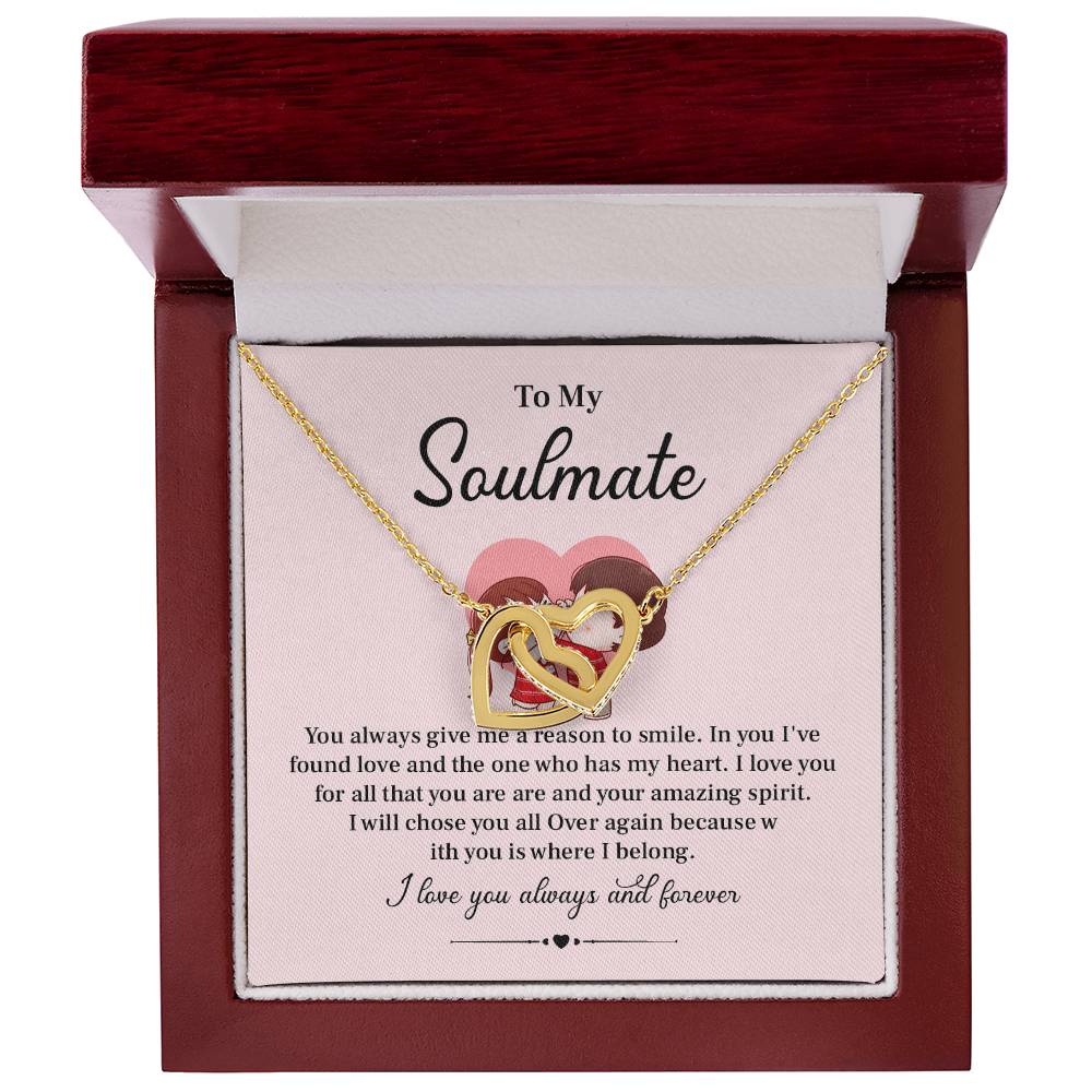 Soulmate Necklace Gift for Her – with Gift Box