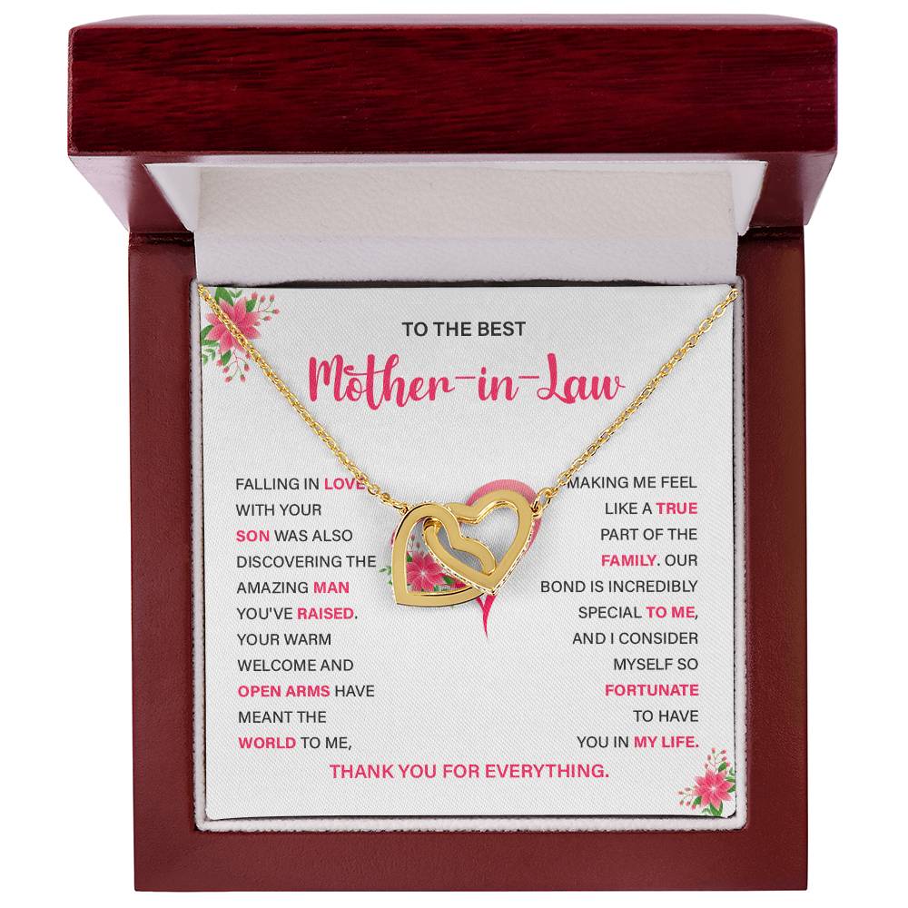 Mother-in-Law Necklace Gift from Daughter-in-Law with Card