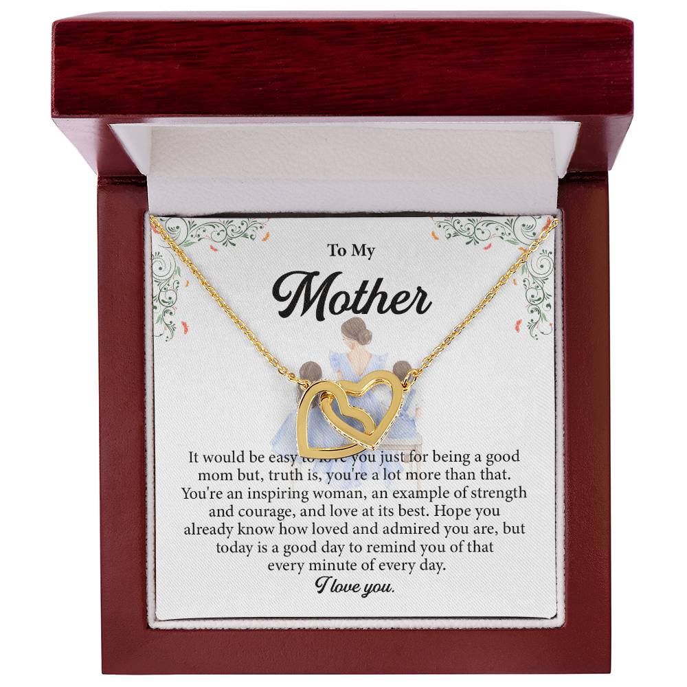 Inspirational Mom Necklace Gift with Message Card Box