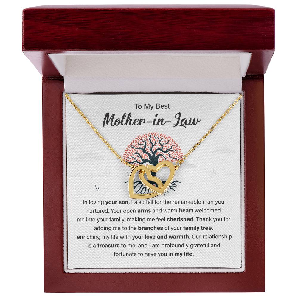 Gift for Mother-in-Law from Bride with Family Tree Card