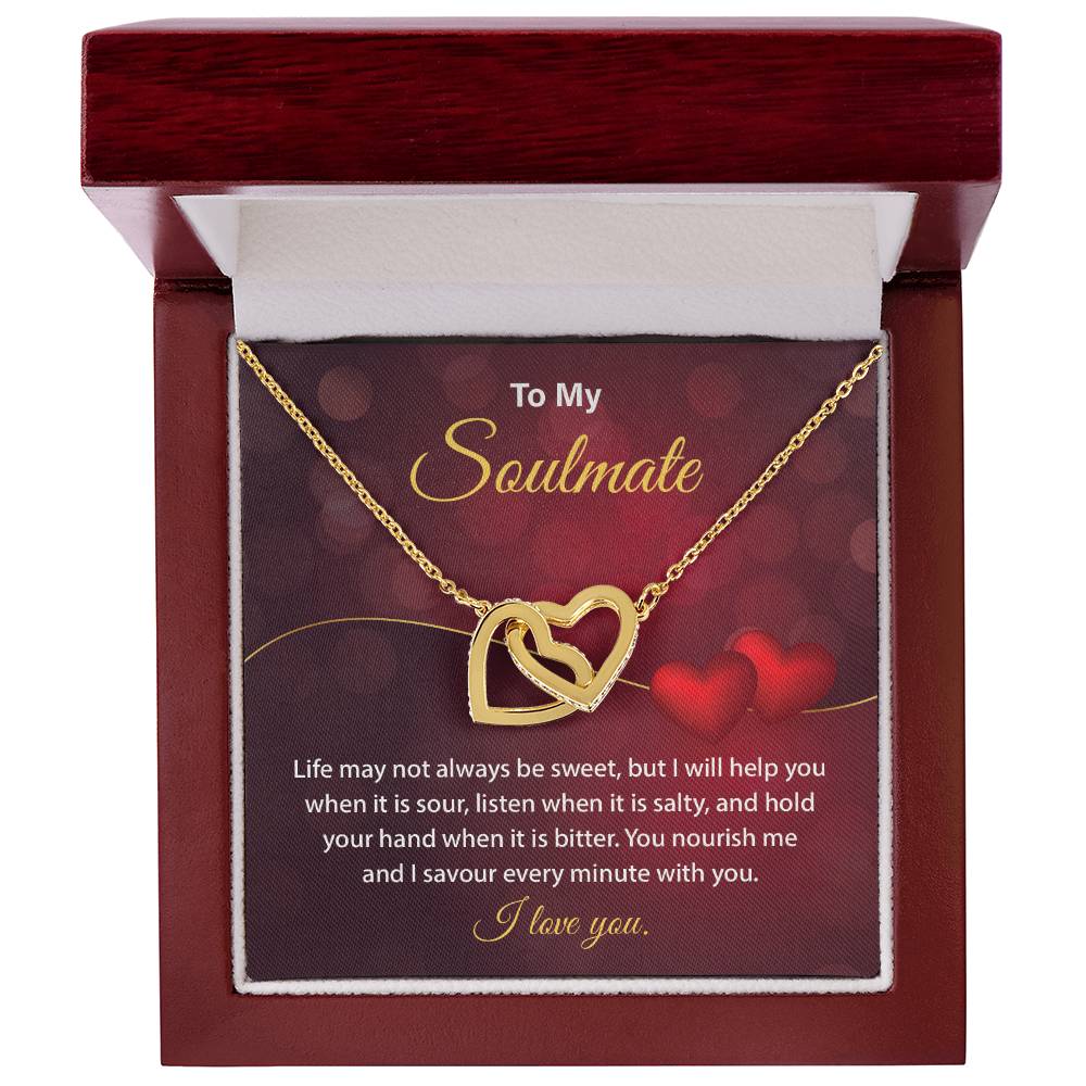 Soulmate Necklace Gift for Her – Message Card & Box