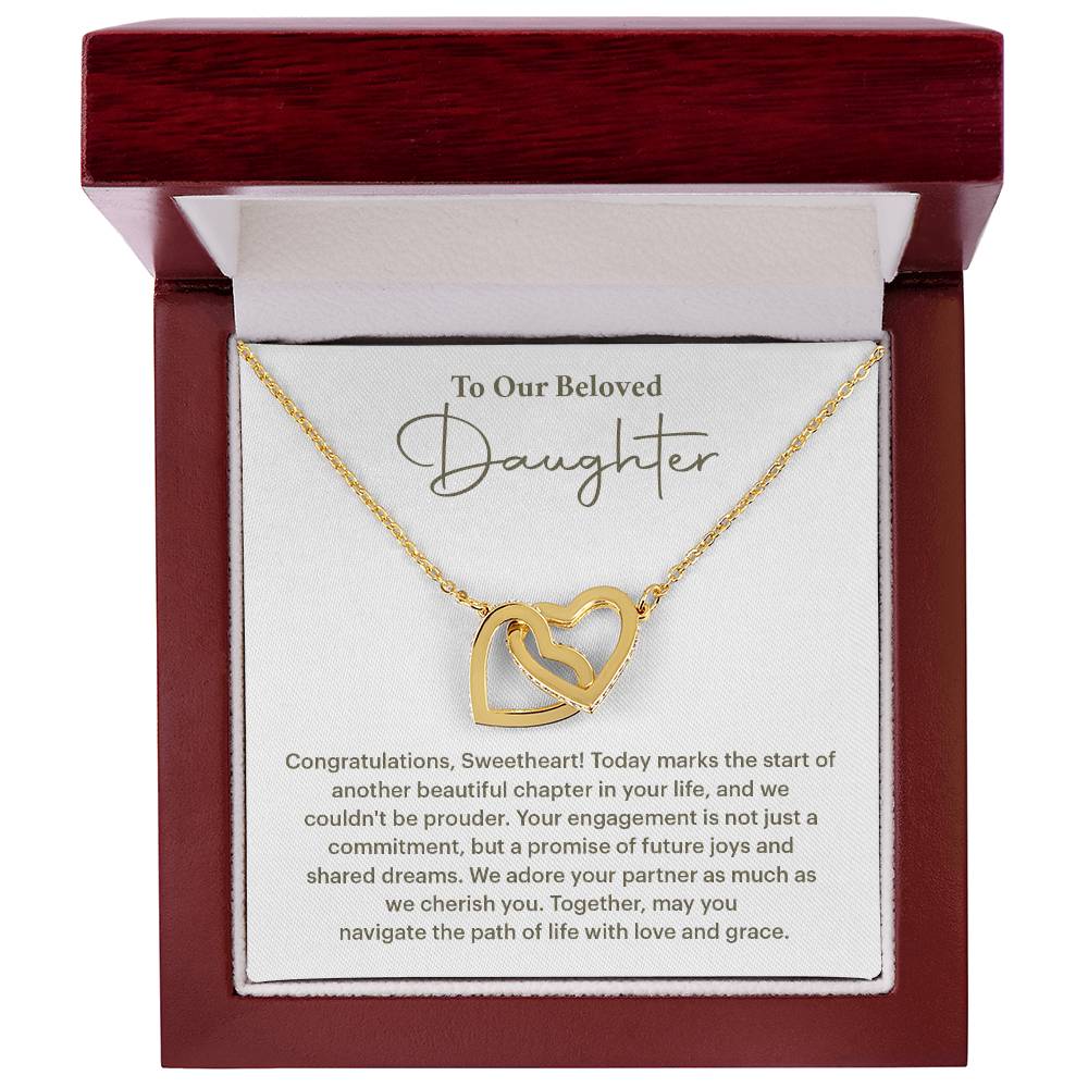 Engagement Gift for Daughter from Parents – Interlocking Hearts
