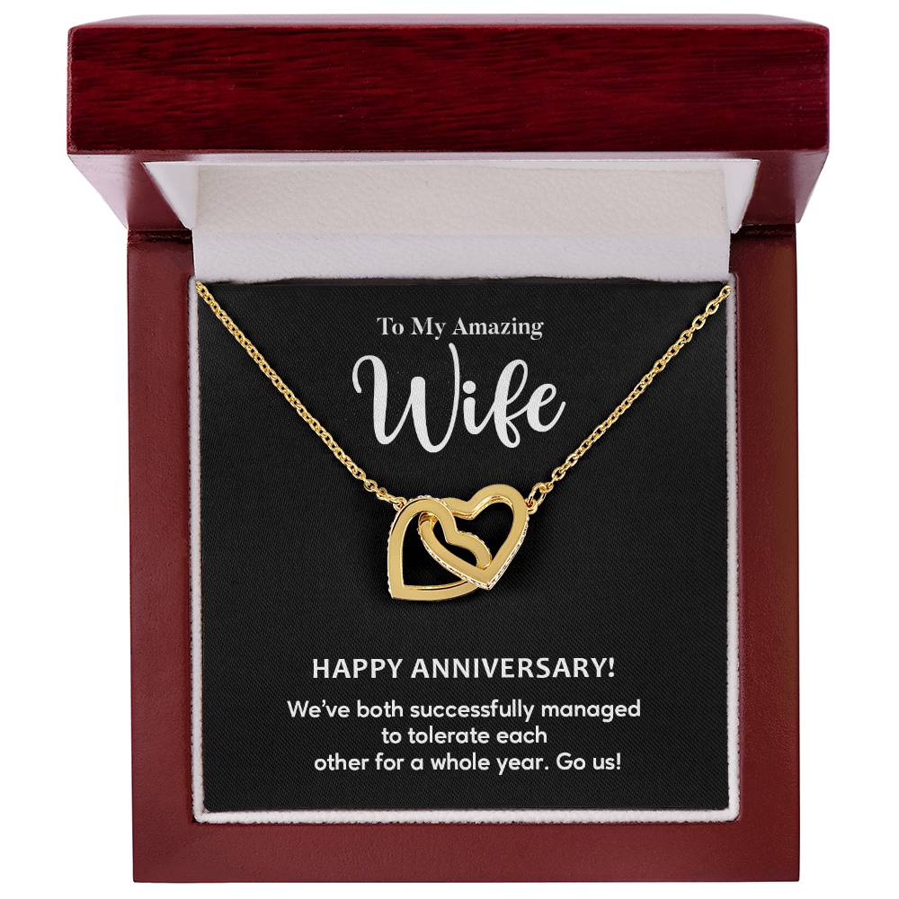 Funny Anniversary Gift for Wife – Heart Necklace