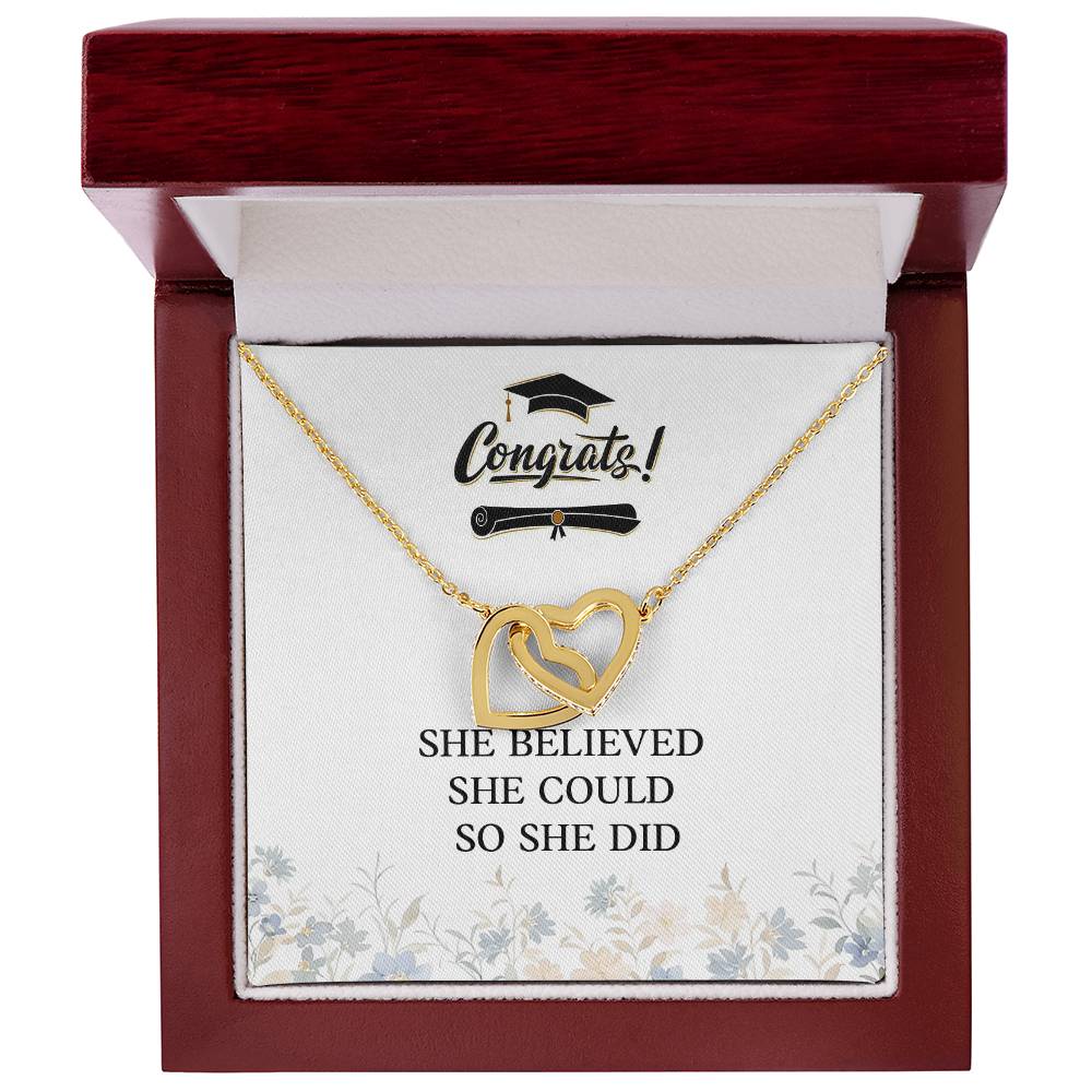 Graduation Necklace Gift – She Believed She Could