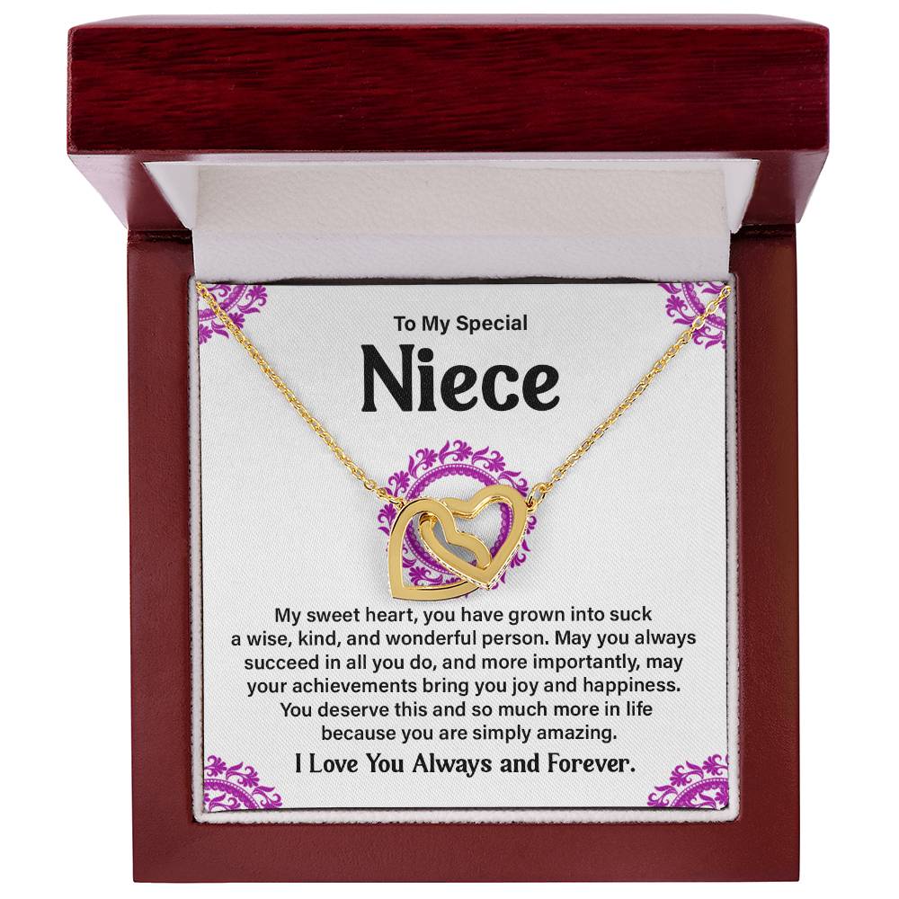 To My Special Niece Heartfelt Necklace For Love Elegant Pendant Special Gift Proud Niece Jewelry Kind Heart Pendant Love And Support Jewelry Thoughtful Gift For Niece Sentimental Pendant Sweet Jewelry