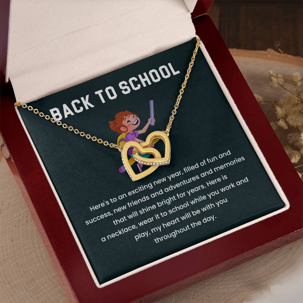Back to School Necklace Gift for Kids – Sentimental Message Card