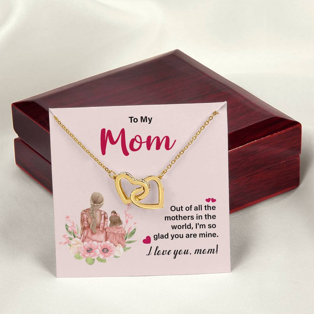 I Love You Mom Necklace – Gift for Mother's Birthday