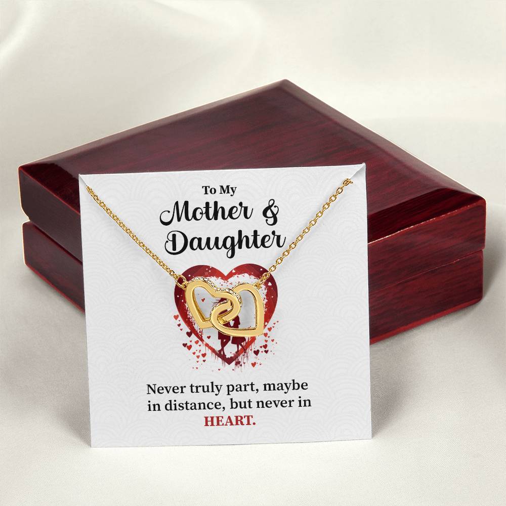 Mother Daughter Necklace Gift – With Message Card