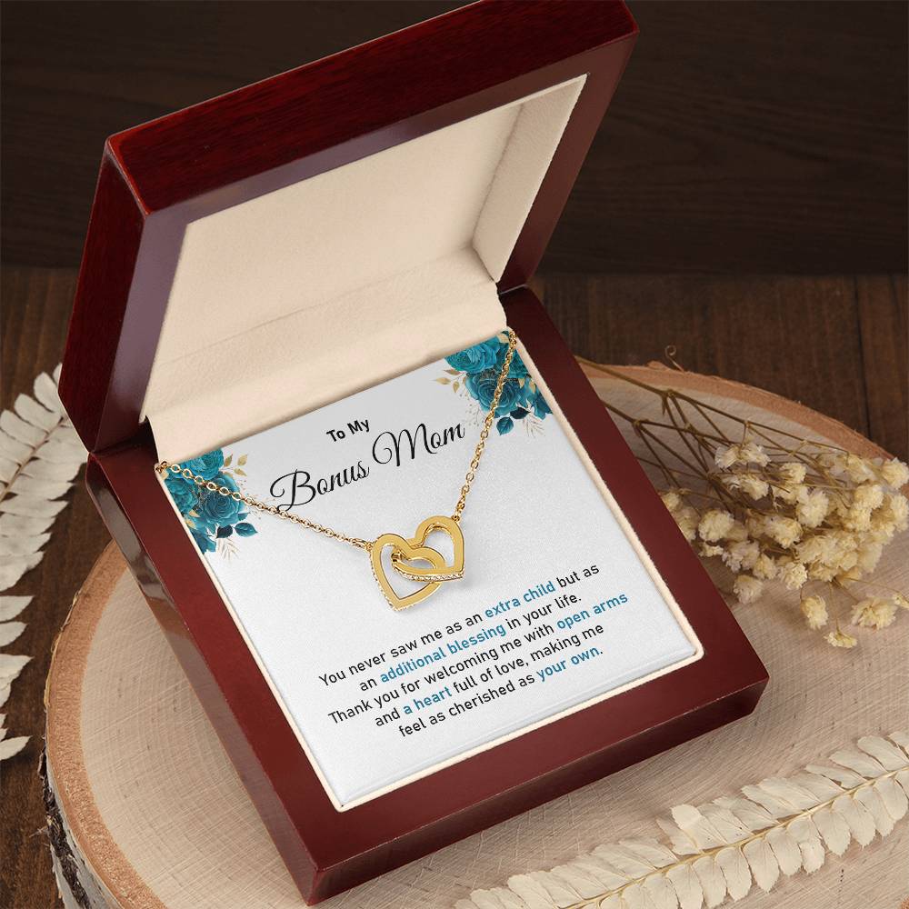 Bonus Mom Appreciation Necklace with Heartfelt Gift
