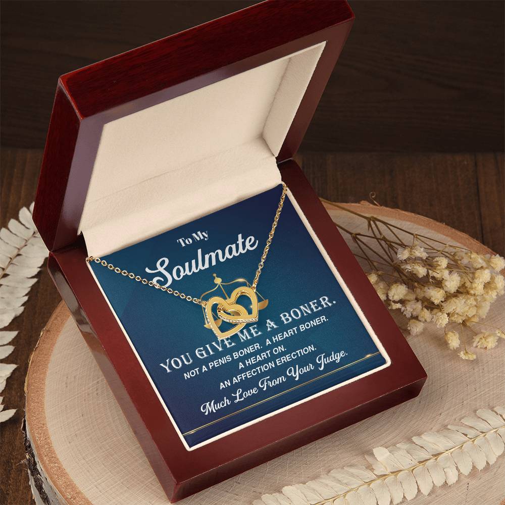 Judge to Soulmate Necklace with Funny Love Card