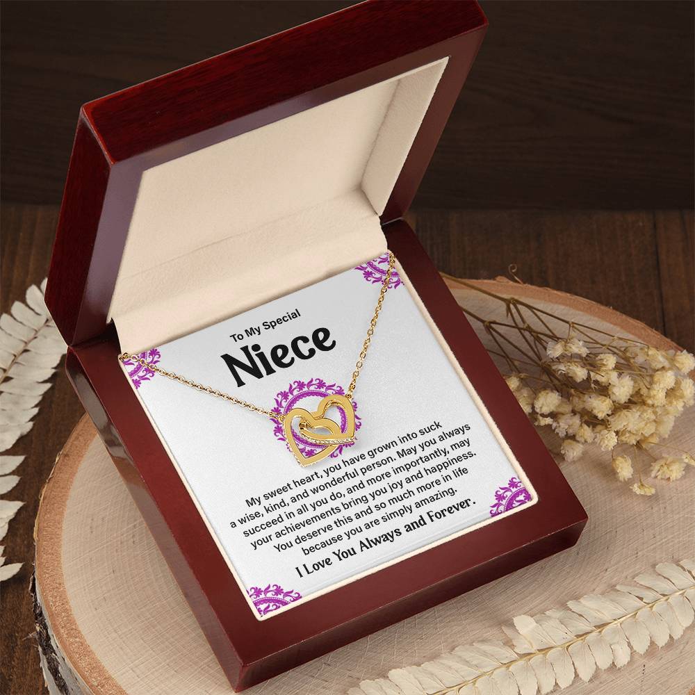 To My Special Niece Heartfelt Necklace For Love Elegant Pendant Special Gift Proud Niece Jewelry Kind Heart Pendant Love And Support Jewelry Thoughtful Gift For Niece Sentimental Pendant Sweet Jewelry