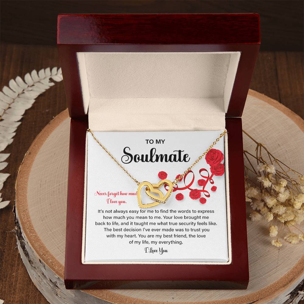 Soulmate Gift Necklace for Her – Love Message Box