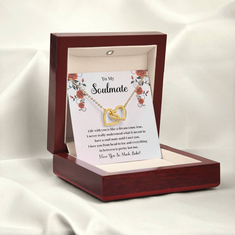Soulmate Necklace Gift for Her with Jewelry Box