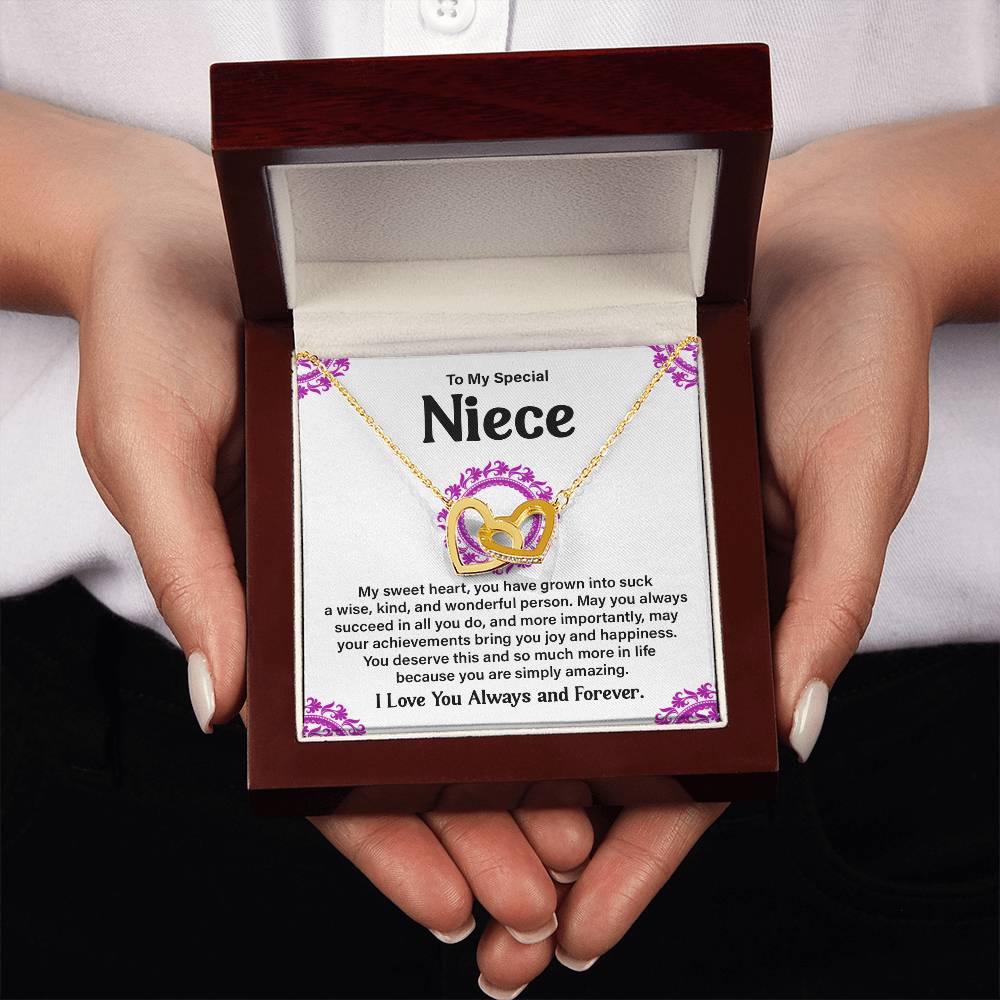 To My Special Niece Heartfelt Necklace For Love Elegant Pendant Special Gift Proud Niece Jewelry Kind Heart Pendant Love And Support Jewelry Thoughtful Gift For Niece Sentimental Pendant Sweet Jewelry
