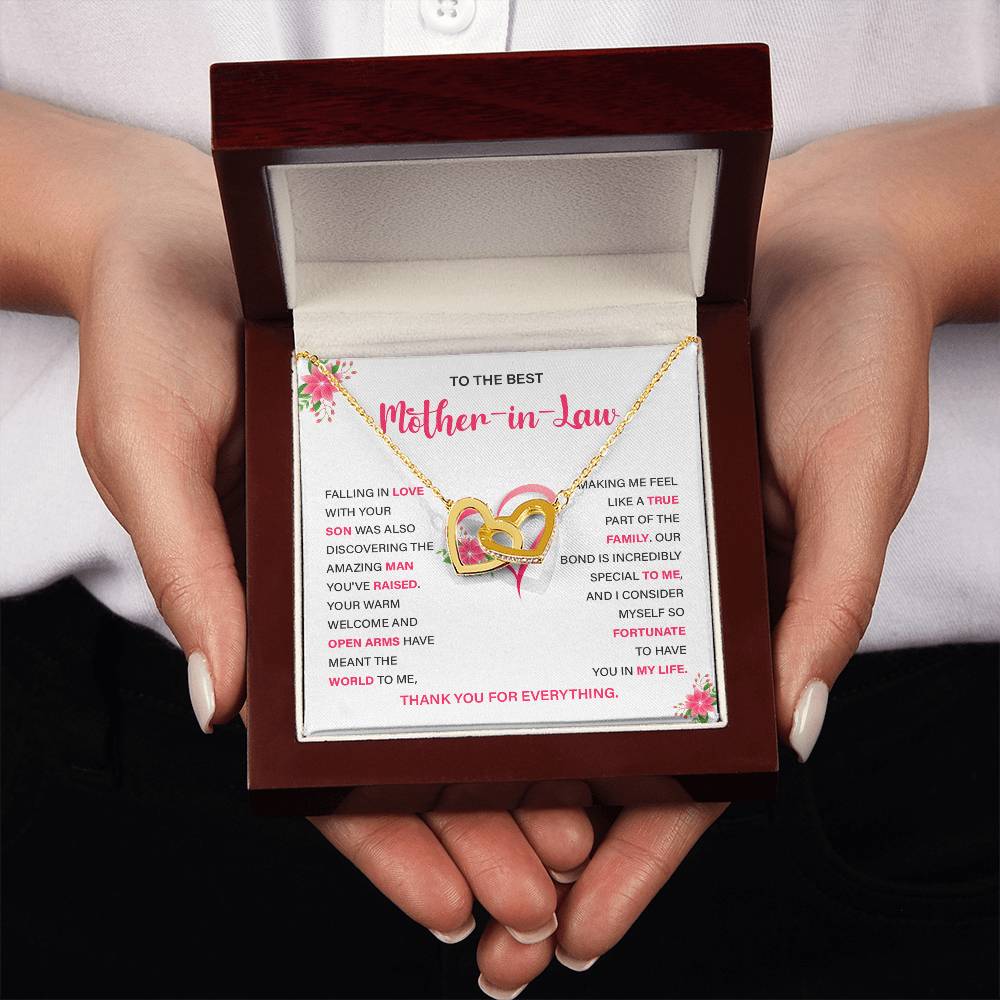 Mother-in-Law Necklace Gift from Daughter-in-Law with Card