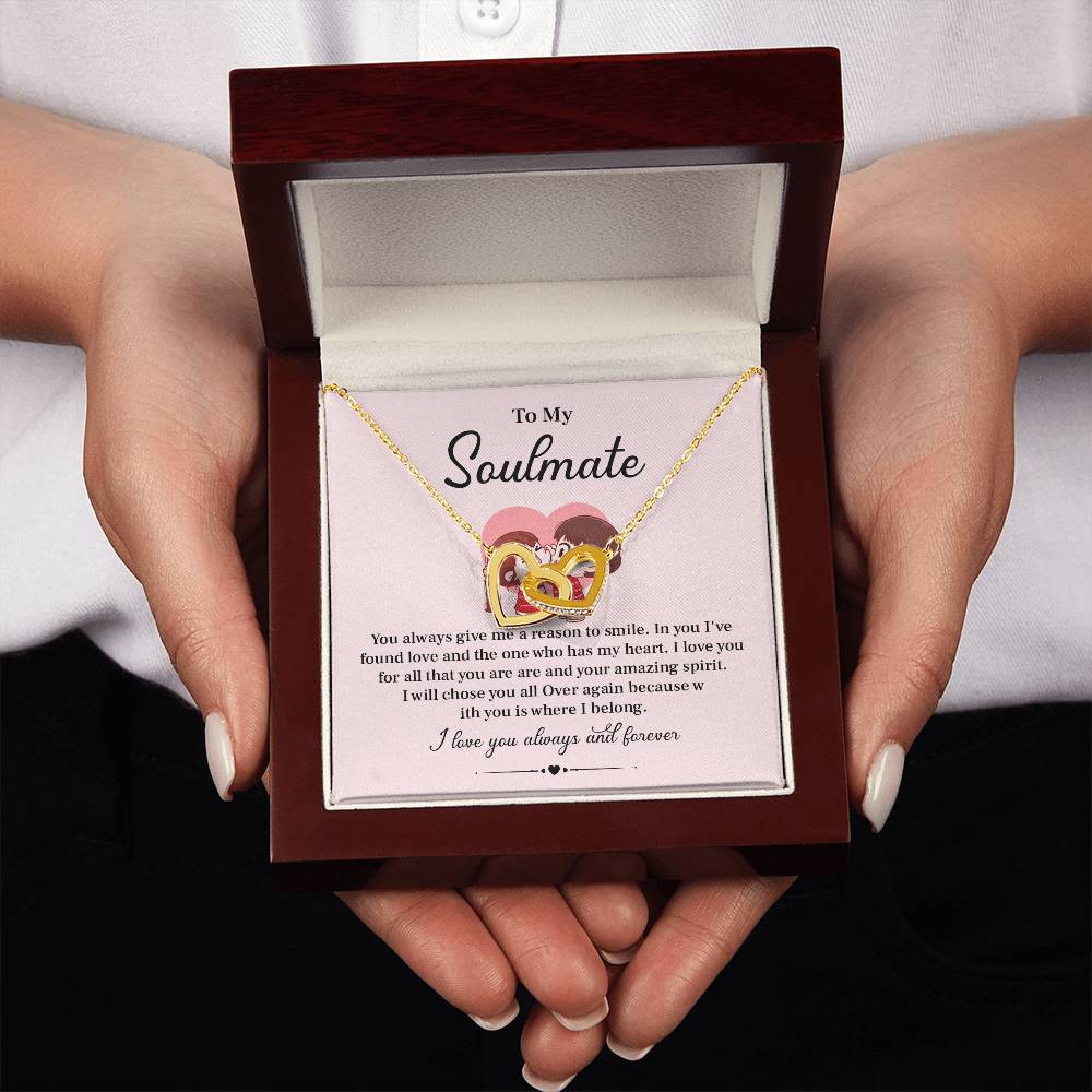 Soulmate Necklace Gift for Her – with Gift Box