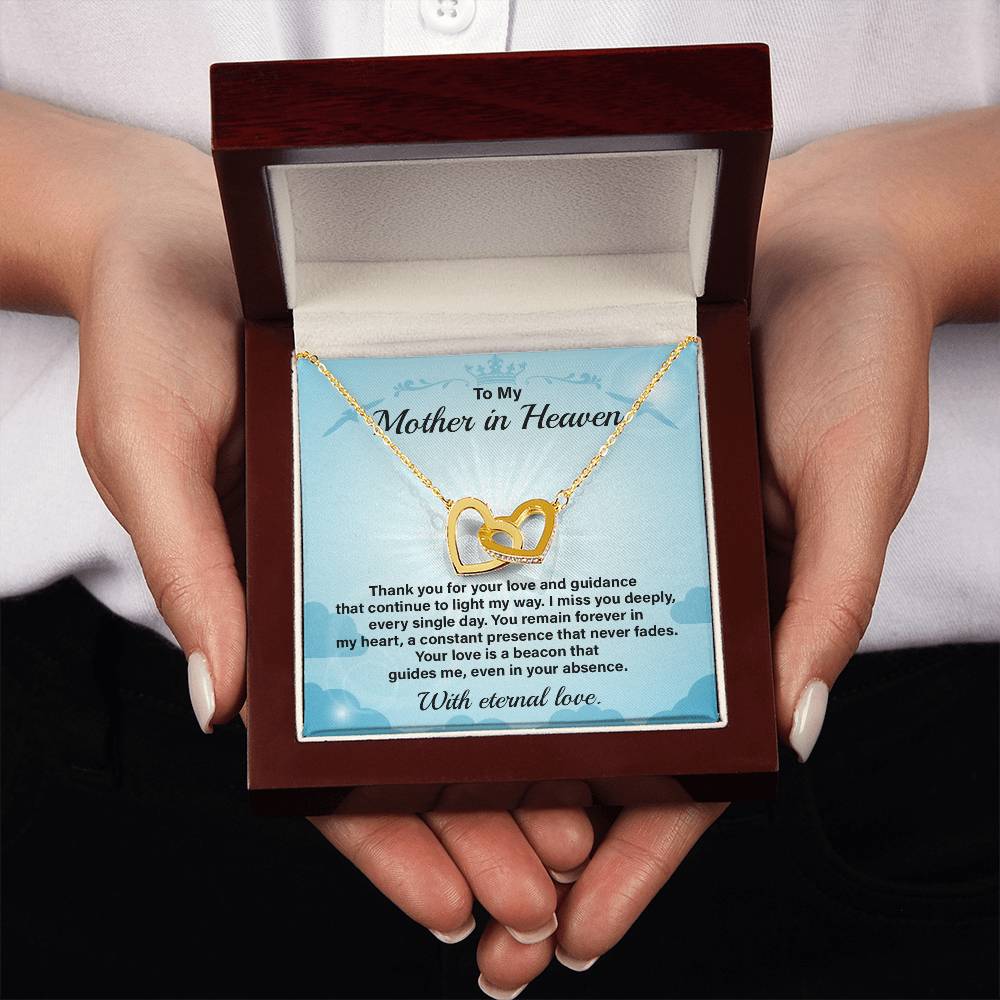 Mother in Heaven Necklace Gift from Daughter