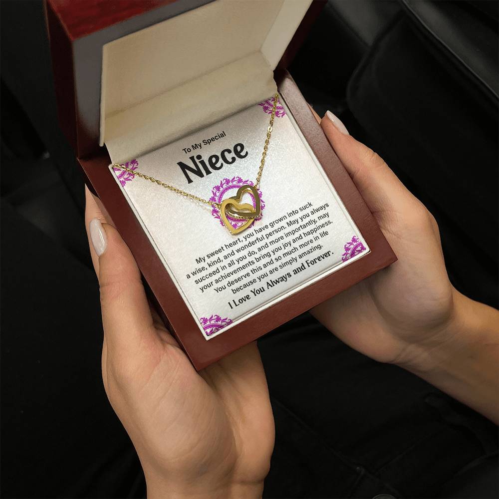 To My Special Niece Heartfelt Necklace For Love Elegant Pendant Special Gift Proud Niece Jewelry Kind Heart Pendant Love And Support Jewelry Thoughtful Gift For Niece Sentimental Pendant Sweet Jewelry