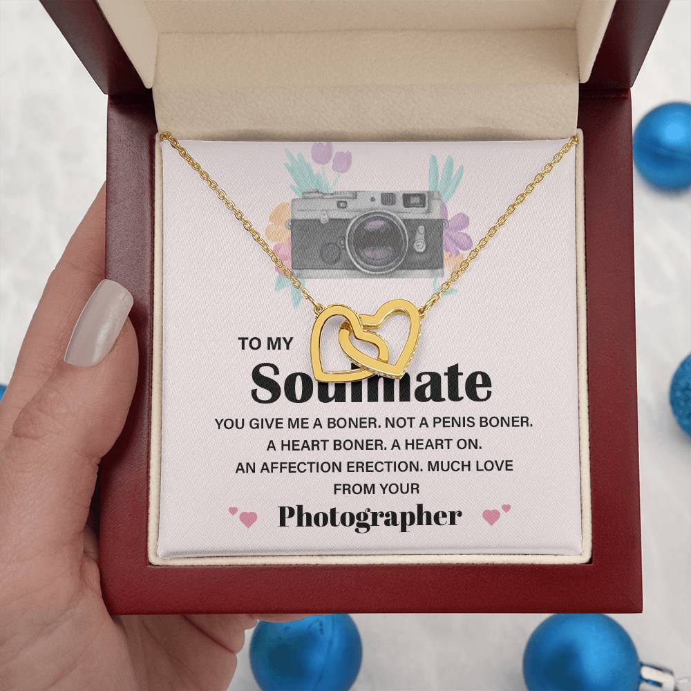 Photographer to Soulmate Funny Necklace Gift