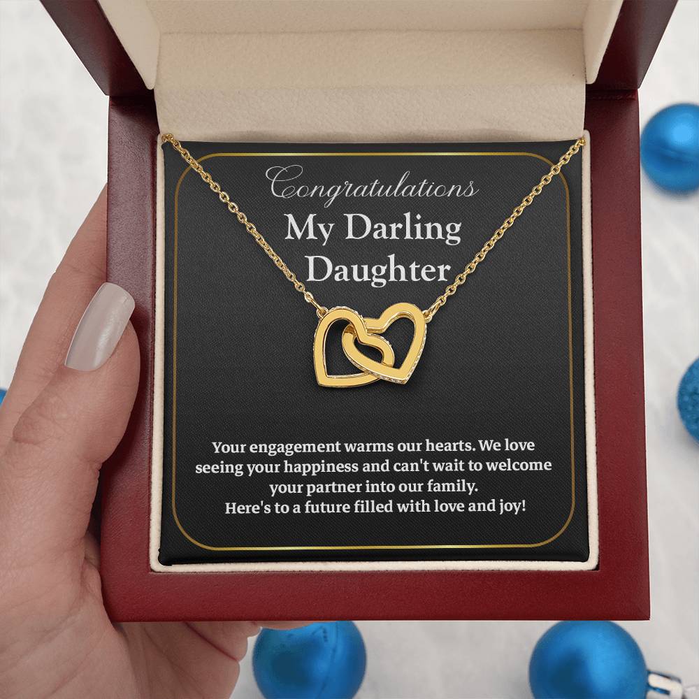 Engagement Necklace for Daughter from Parents – Elegant Gift Box