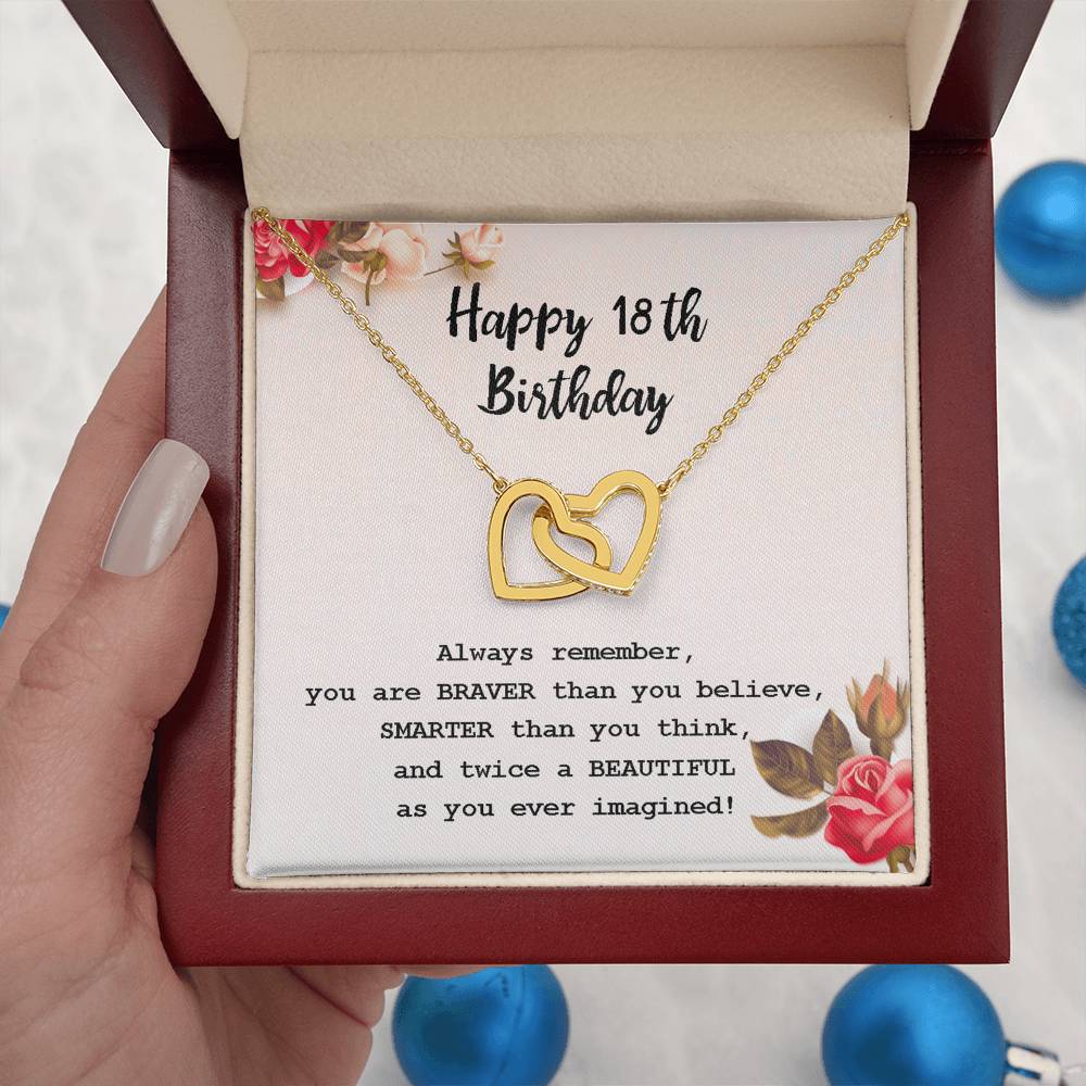 18th Birthday Necklace Gift – Heart Pendant Box