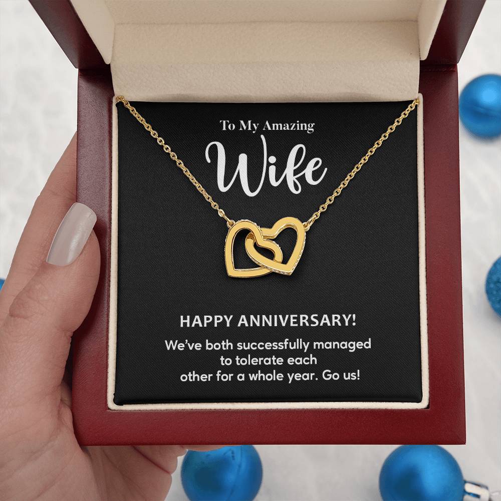 Funny Anniversary Gift for Wife – Heart Necklace