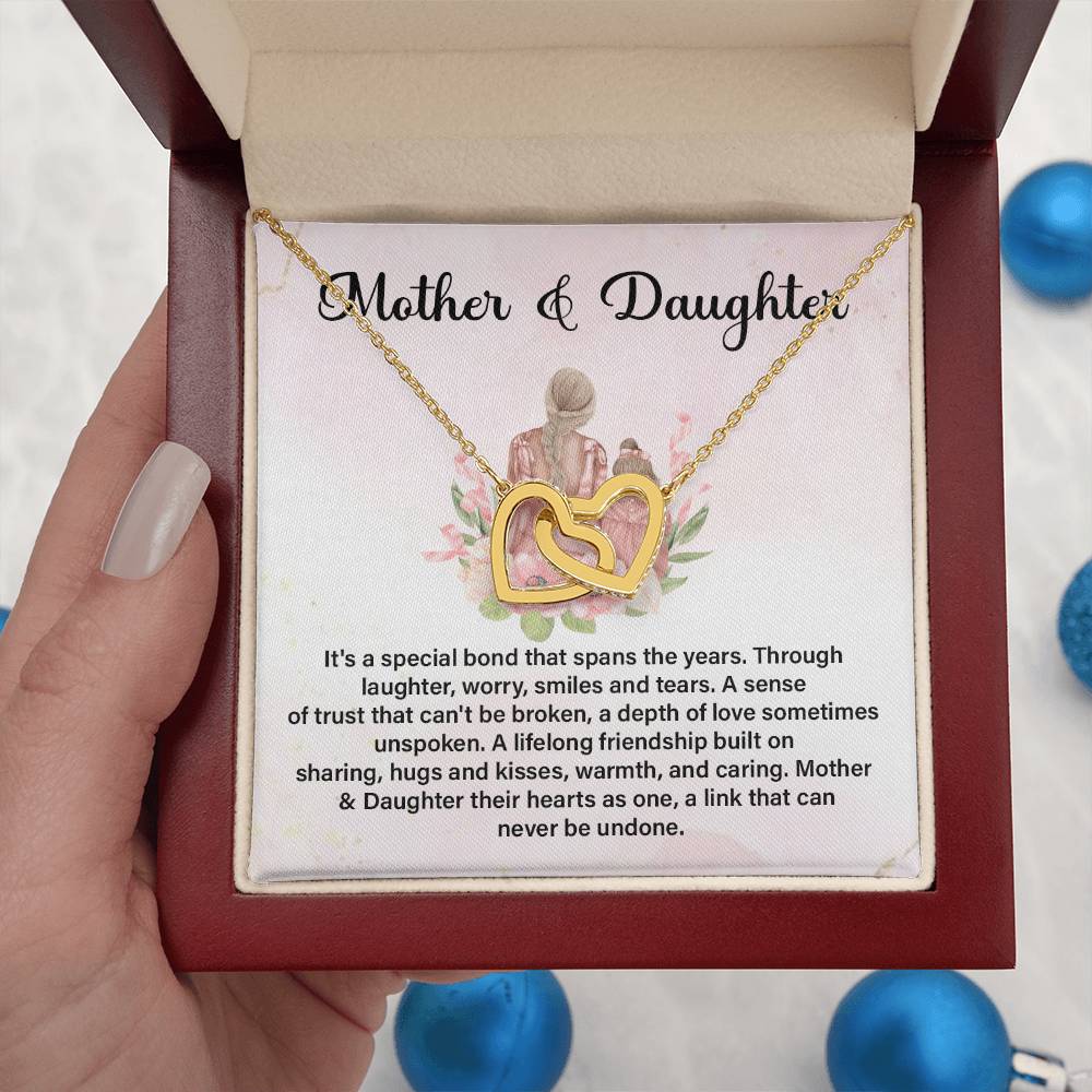 Mother Daughter Necklace with Meaningful Message