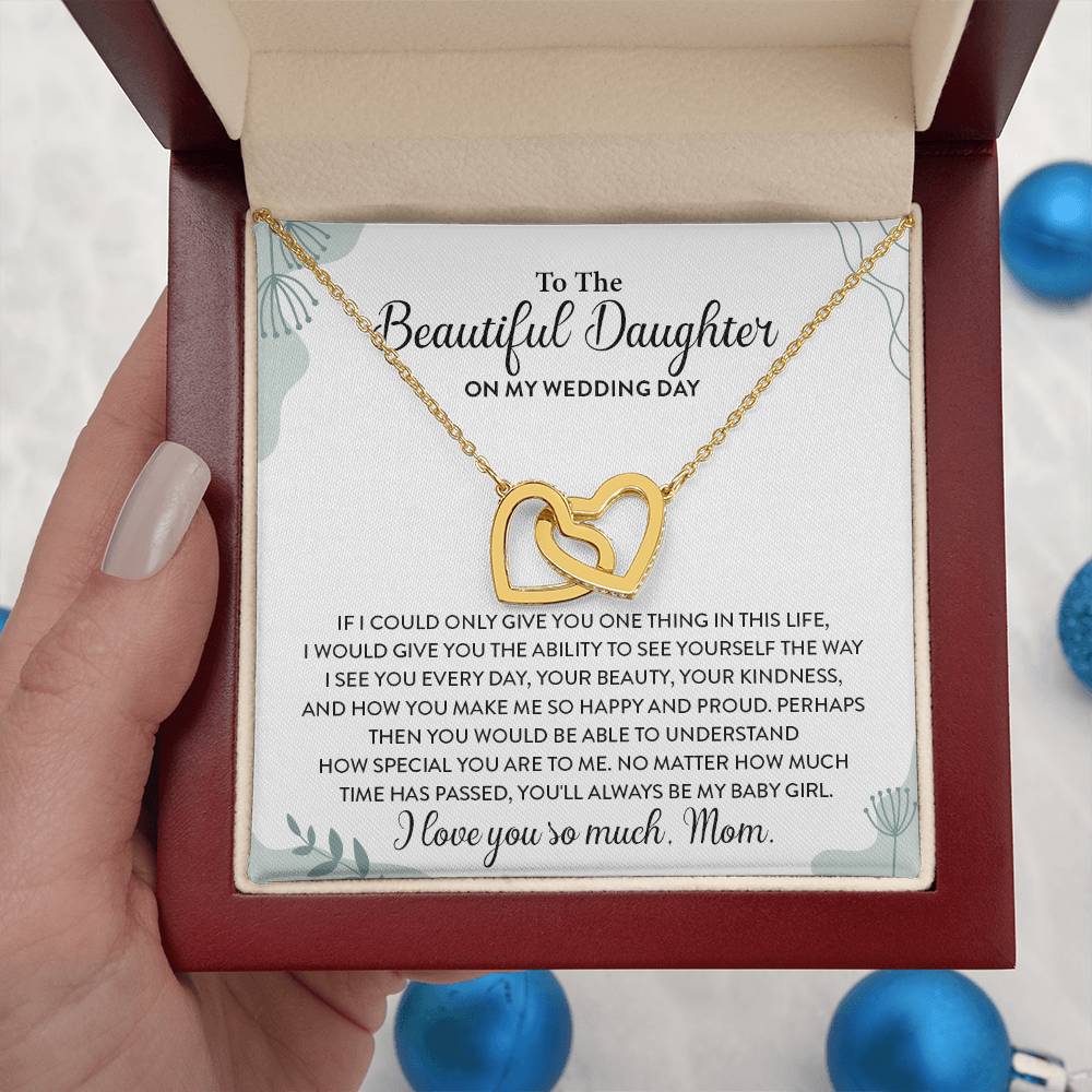 Wedding Gift for Daughter – Linked Hearts Necklace