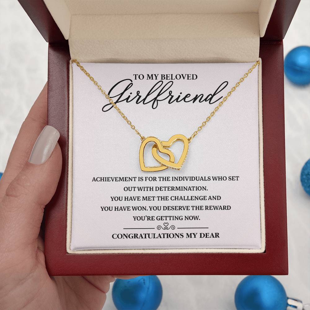 Graduation Necklace Gift for Girlfriend with Card