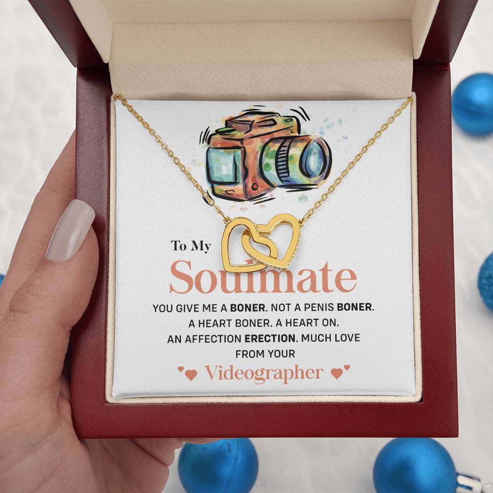 Videographer to Soulmate Funny Necklace Gift