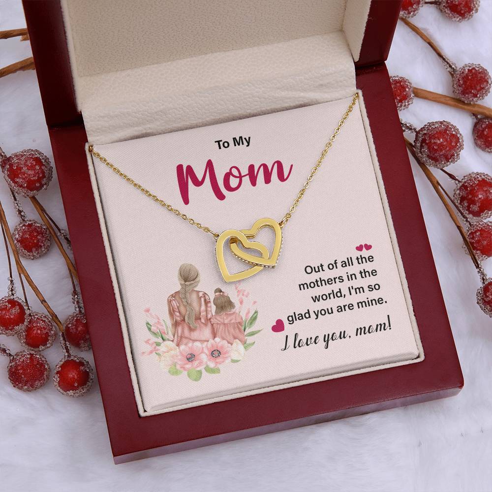 I Love You Mom Necklace – Gift for Mother's Birthday