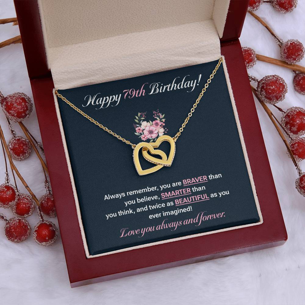 79th Birthday Gift for Her – Necklace with Gift Box
