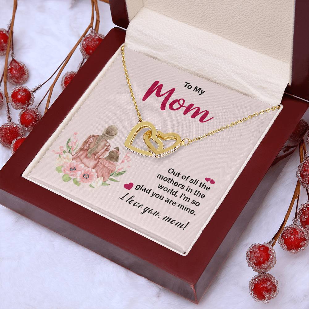 I Love You Mom Necklace – Gift for Mother's Birthday