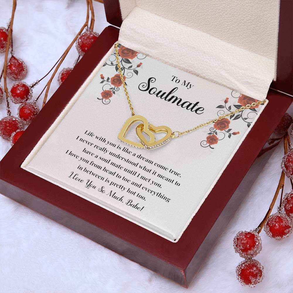 Soulmate Necklace Gift for Her with Jewelry Box