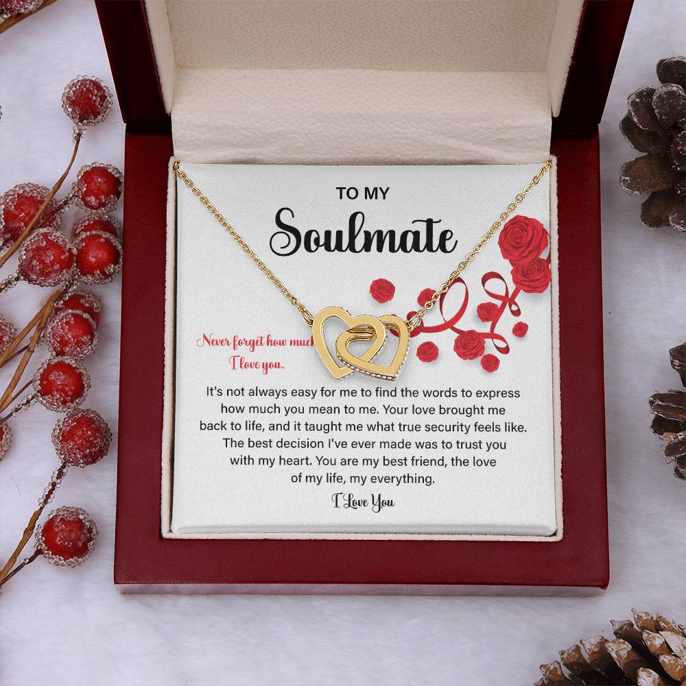 Soulmate Gift Necklace for Her – Love Message Box