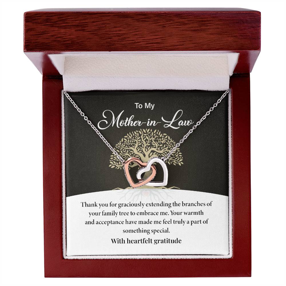Mother-in-Law Necklace Gift from Daughter-in-Law with Card