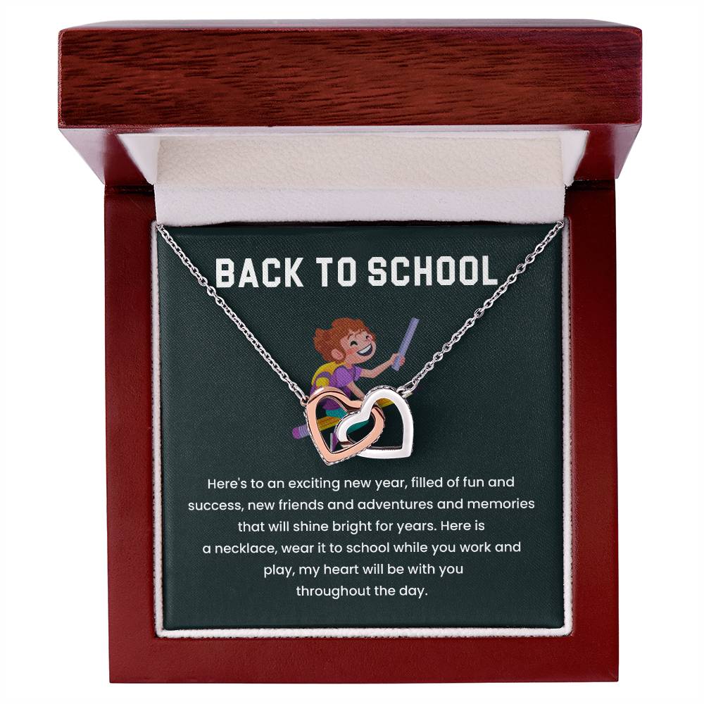 Back to School Necklace Gift for Kids – Sentimental Message Card